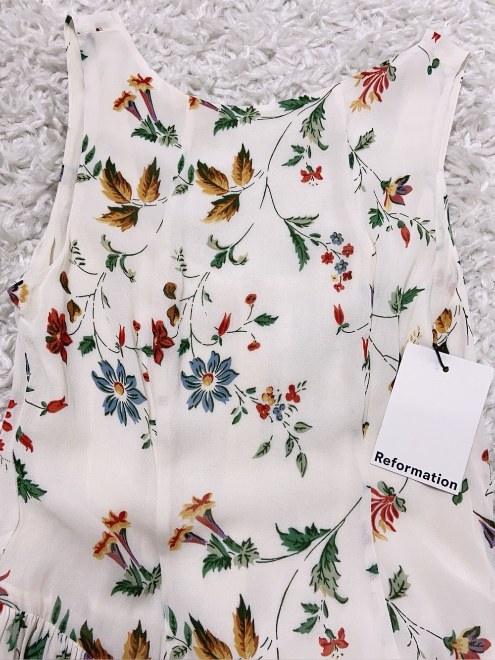 NWT Reformation Anelis Floral Midi Dress - Picture 11 of 13